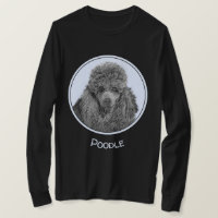 Poodle Painting Miniature Toy Black