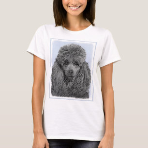Camiseta Poodle Painting Miniature Toy Black