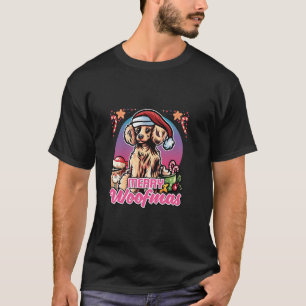 Camiseta Poodle Papai Noel Café Mug Feliz Cães de Natal