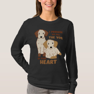 Camiseta Poodle Pet Dog Breed Promise Fill Fill Void Heart