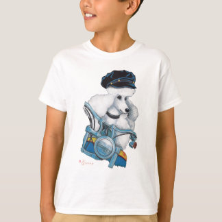 Camiseta Poodle Pintinho Biker Branco