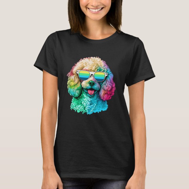 Camiseta Poodle Pop Cachorro Mãe Cachorro Cachorro Cachorro (Frente)
