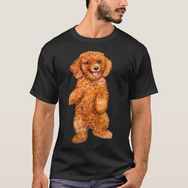 Camiseta Poodle Red Fitted (Frente)