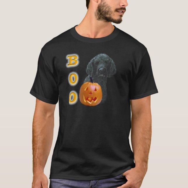 Camiseta Poodle (Revestido Preto) Boo (Frente)