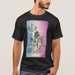 Camiseta Poodle rico em Paris