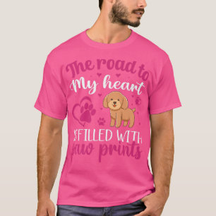 Camiseta Poodle Road To My Heart Funny Dog Owner Lover Grap