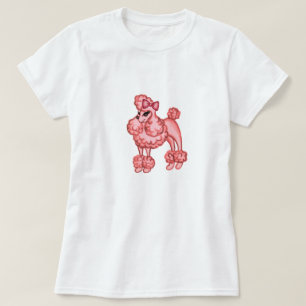 Camiseta Poodle Rosa