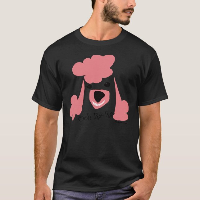 Camiseta Poodle Rosa (Frente)