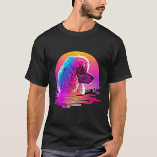Camiseta Poodle s Retro Synthwave 80s Estética