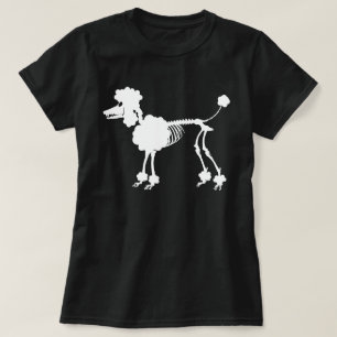 Camiseta Poodle Skeleton T-Shirt