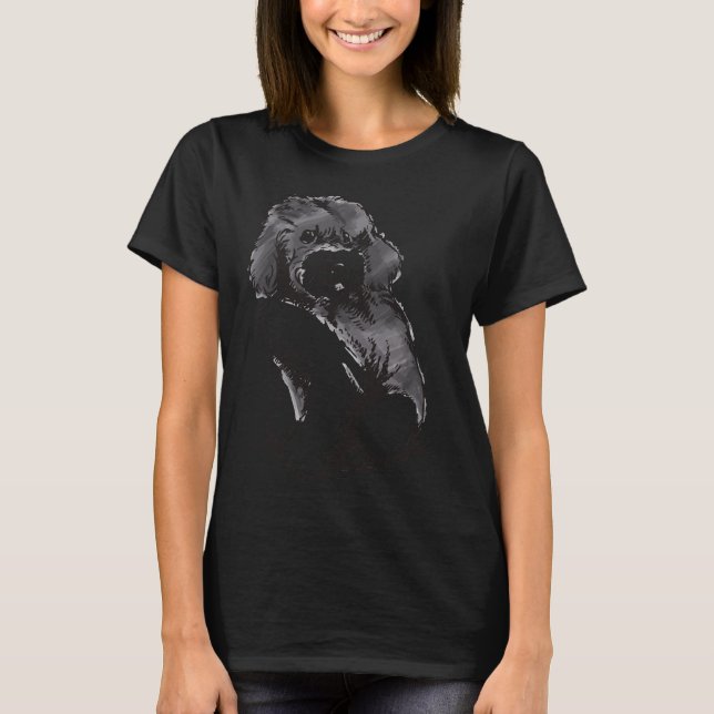 Camiseta Poodle Sketch (Frente)
