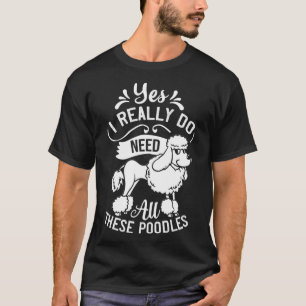 Camiseta Poodle Standard Poodles Toy Miniatura