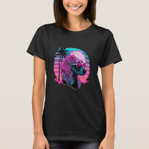 Camiseta Poodle Synthwave 80s Estética retrowave 1
