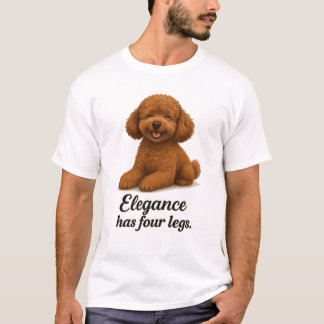 Camiseta Poodle Toy � A Elegância Tem Quatro Pernas