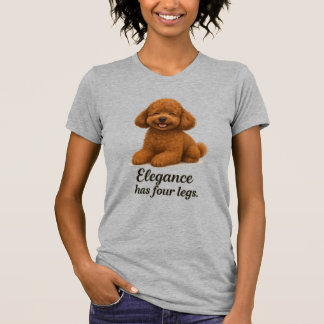 Camiseta Poodle Toy � A Elegância Tem Quatro Pernas
