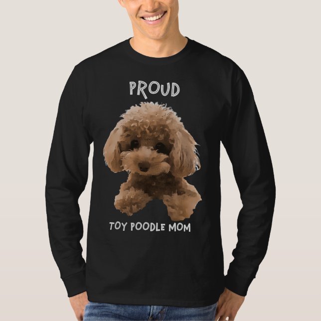 Camiseta Poodle Toy Poodle, mãe (Frente)
