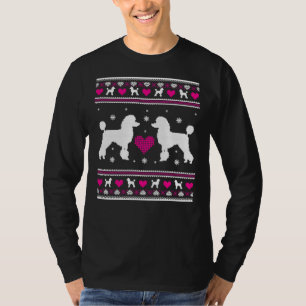 Camiseta Poodle Ugly Christmas Hoodie Sweater Idea Fo