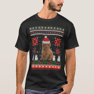 Camiseta Poodle Ugly Christmas Sweater Party