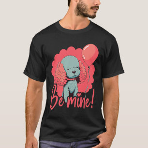 Camiseta Poodledog Com Cachorro De Balão Com Amor Para Vale