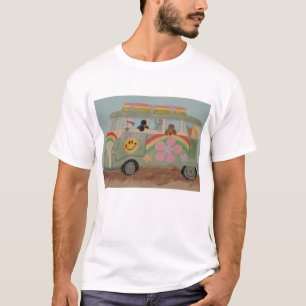 Camiseta Poodles na Van Hippie