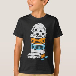 Camiseta Poodô Animal Pet Cachorro De Poodle Antidepressivo
