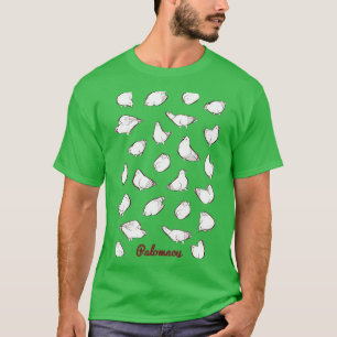 Camiseta Poofy Pigeons branco 1