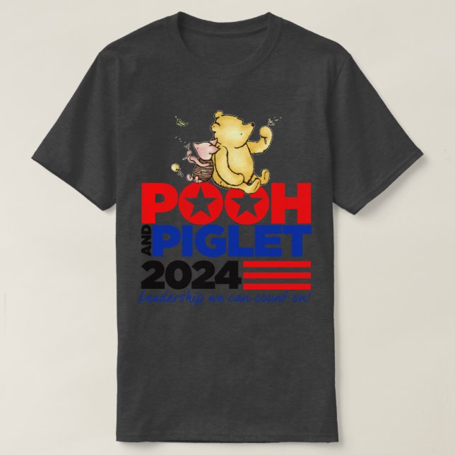 Camiseta Pooh e Leitão (Frente do Design)