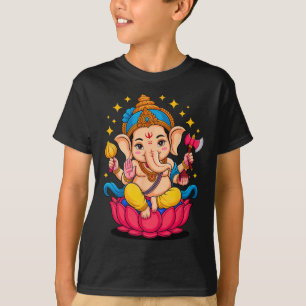 Camiseta Pooja hindu Ganesha Elefante Deus Índia Meditação 
