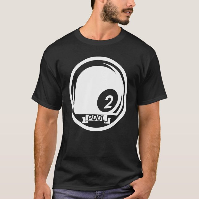 Camiseta Pool Billiards Ball Billiard Cue Sports Snooker (Frente)