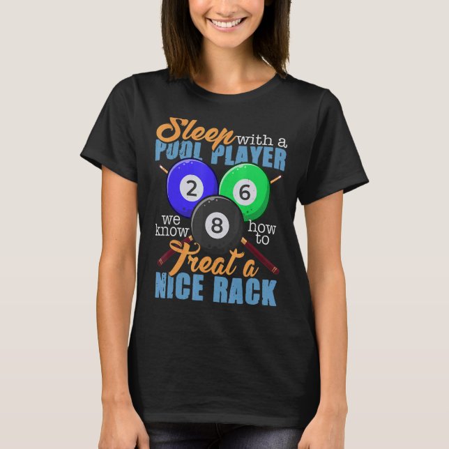 Camiseta Pool Player Gif Billard 8 Ball (Frente)