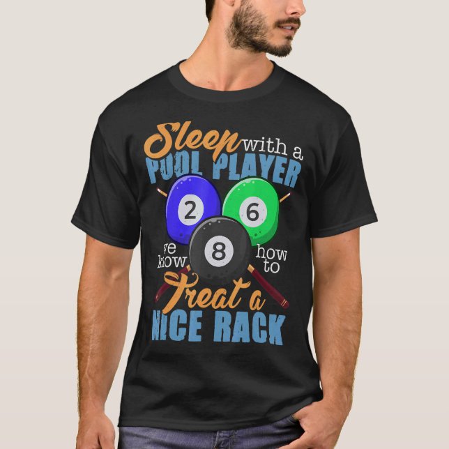 Camiseta Pool Player Gif Billard 8 Ball (Frente)
