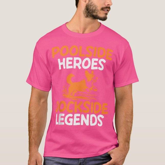 Camiseta Poolside Heroes Dockside Legends Dock Merging (Frente)