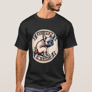 Camiseta Poop Dog French Buldogue Old School Tattoo Style