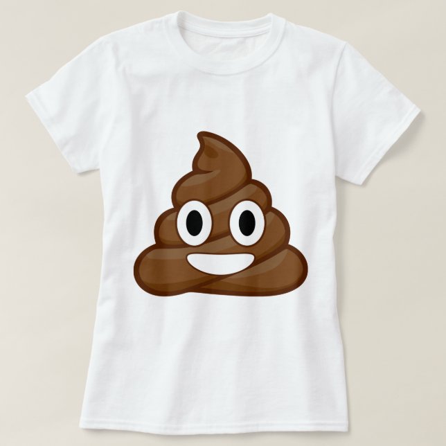 Camiseta poop emoji (Frente do Design)