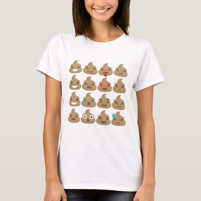 Camiseta poop emojis (Frente)