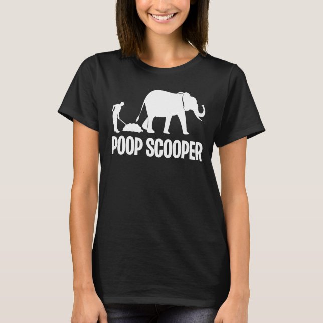 Camiseta Poop Scooper Animal Keeper Zoo Keeper Zool (Frente)