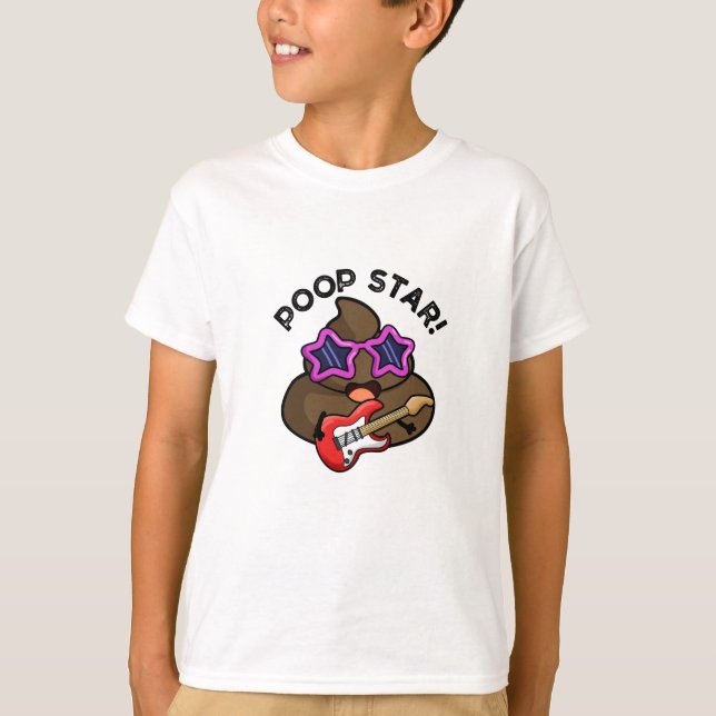 Camiseta Poop Star Funny Pop Star (Frente)