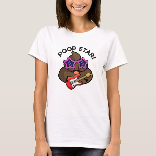 Camiseta Poop Star Funny Pop Star (Frente)
