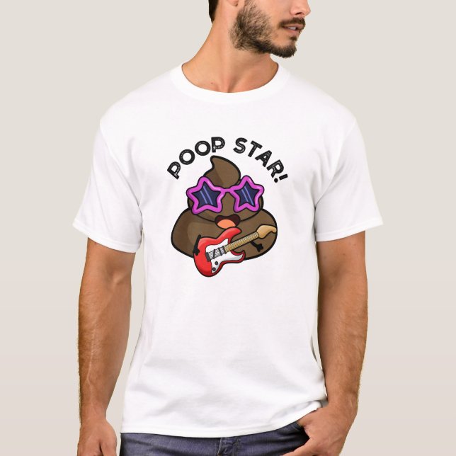 Camiseta Poop Star Funny Pop Star (Frente)