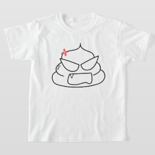 Camiseta Poop zangado - Brootsch, o PooPoo