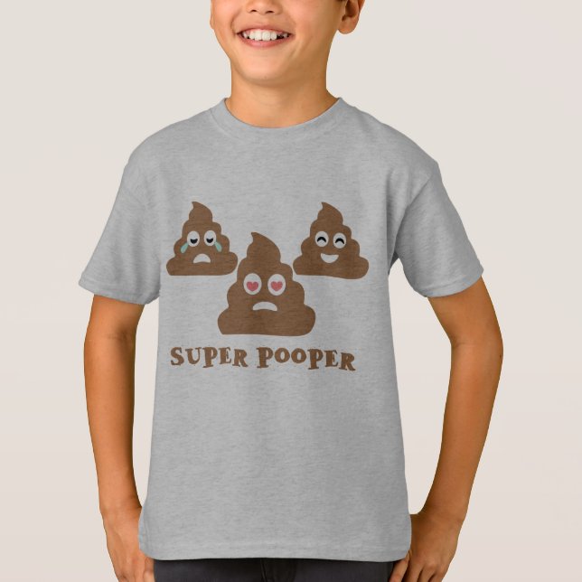 Camiseta Pooper super Emoji (Frente)