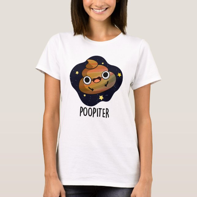 Camiseta Poopiter Funny Planet Jupiter Pun (Frente)