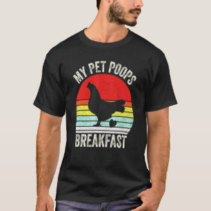 Camiseta Poops Breakfas Ovos Farmação Galinha