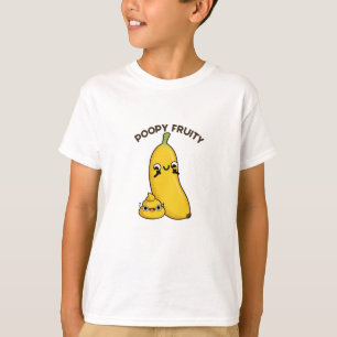 Camiseta Poopy Fruity Fruta Engraçada Banana Pun