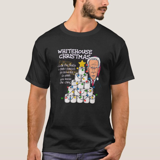 Camiseta Poopy Pants Biden Colonoscopy Christmas Meme Chris (Frente)
