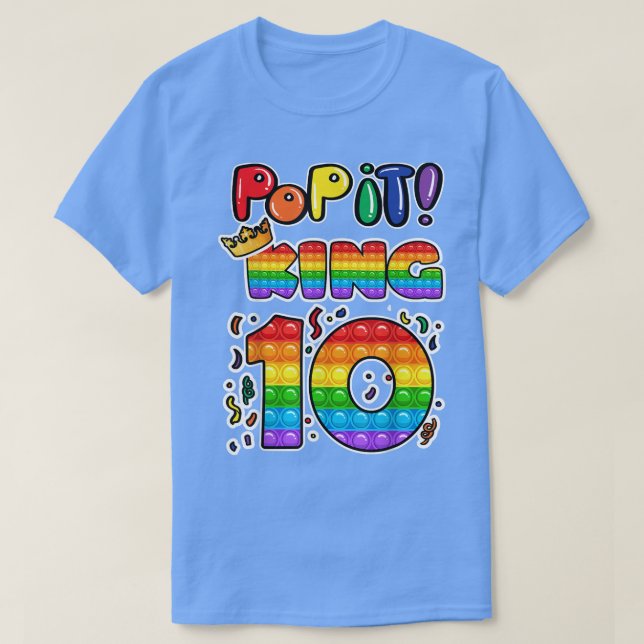 Camiseta Pop 10º Aniversário Rei 10 Anos (Frente do Design)