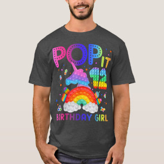 Camiseta Pop 12 Garota de aniversário para garotas de 12 an