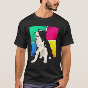 Camiseta Pop Art Animal Pet Owner Dog Lover Border Collie