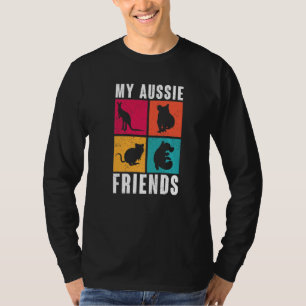 Camiseta Pop Art Australian Animal My Aussie Friends Austra
