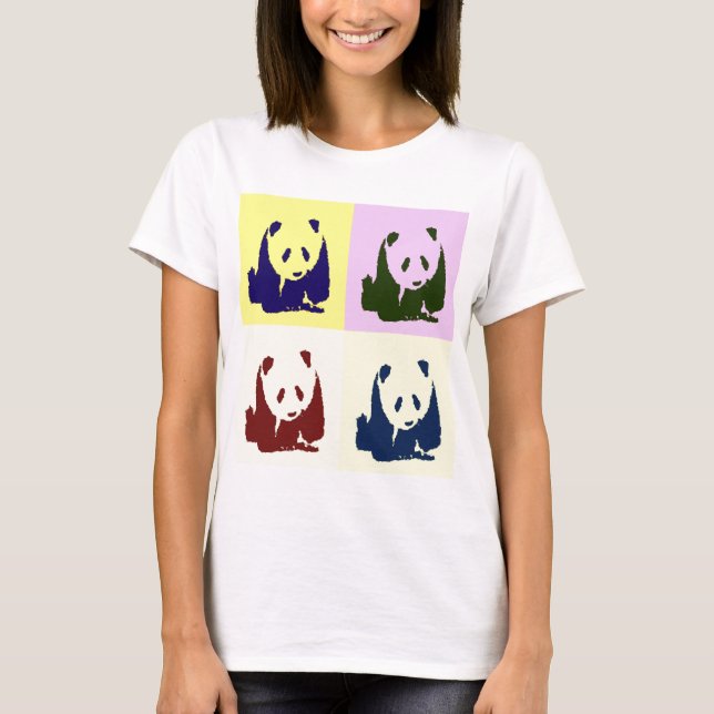 Camiseta Pop Art Baby Pandas (Frente)
